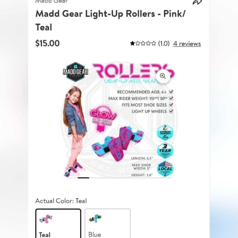 Madd light up roller